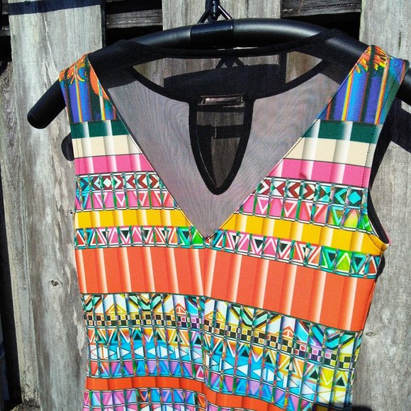 Joseph Ribkoff geometric dress  NWT 4 - Picture 5 of 12